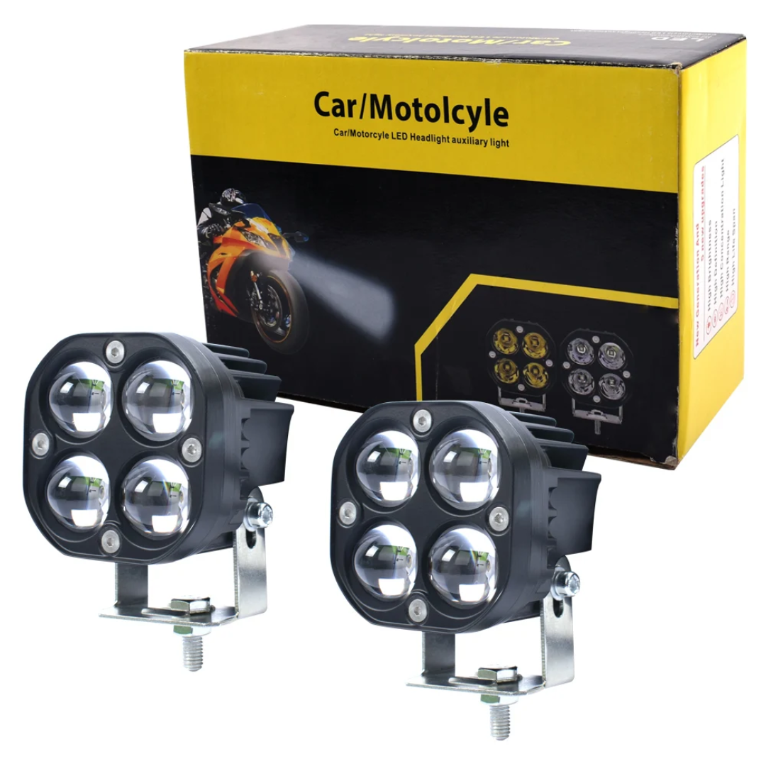 پرژکتور ۴ لنز مدل ۲ حالته زرد و سفید ۸۰ وات 