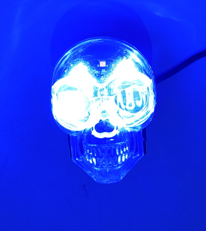 پرژکتور مدل 2لنز8حالته بدنه شفاف اسکلتی (نئون دار)