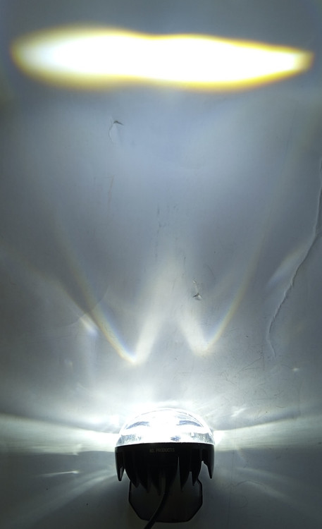 پرژکتور مدل 2 لنز8 حالته بدنه شفاف اسکلتی و نئون دار