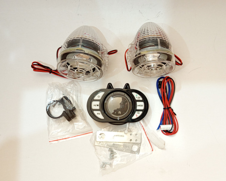 سیستم صوتی موتورسیکلت با نمایشگررنگی و موزیکال و باندهای پرقدرت مخصوص موتور سیکلت