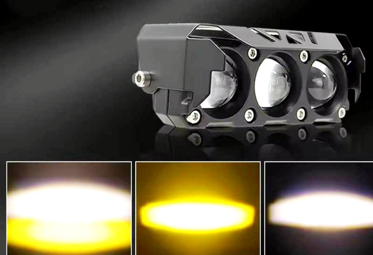 خرید وقیمت پرژکتور آفرودی مدل 3 لنز 4 حالته تلسکوپی ( فلاشردار)