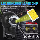 پرژکتور مدل اسکلت دو لنز 4 حالته فلزی و فلاشر دار