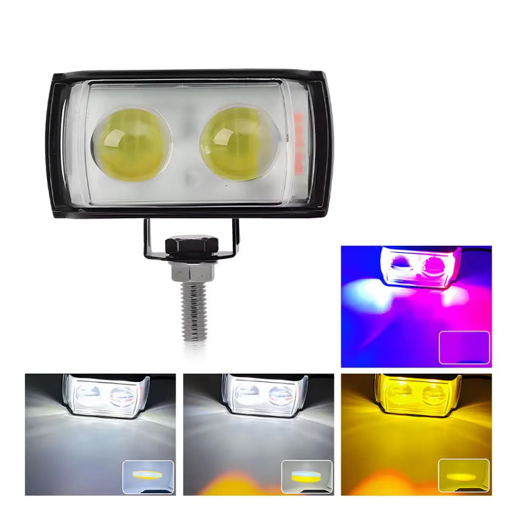 پرژکتور مدل فدرالی 2 لنز 6 حالته فلاشردار