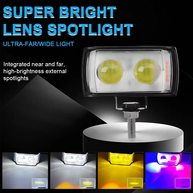 پرژکتور فدرالی دار مدل2 لنز 6 حالته فلاشردار