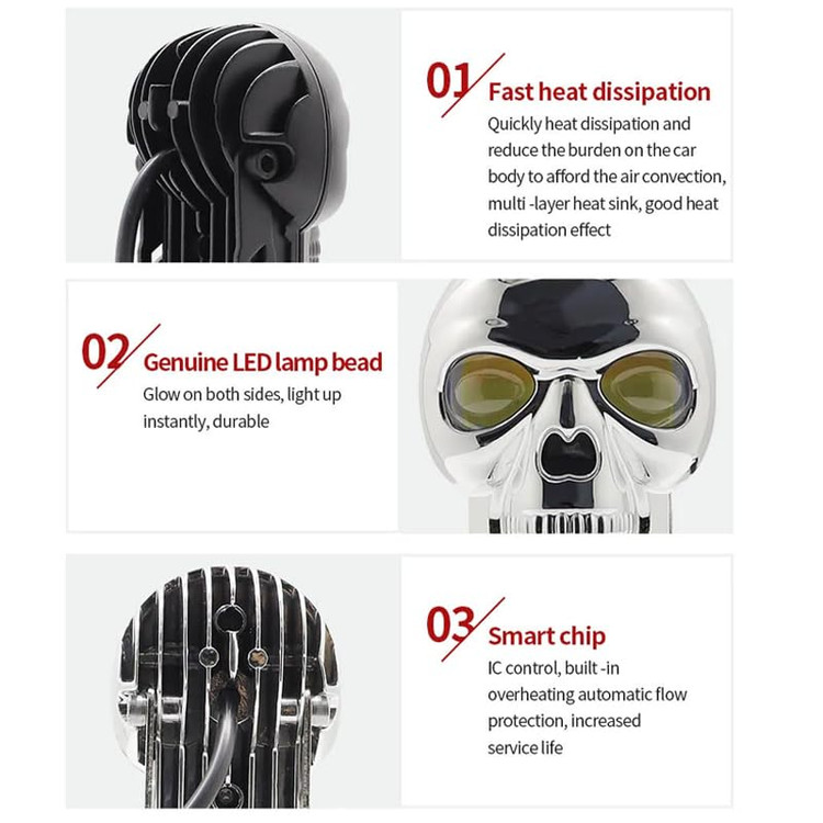 پرژکتور آفرودی مدل اسکلت کروم دو لنز 4 حالته و فلاشردار