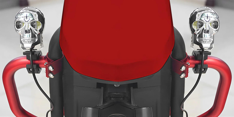 خرید پرژکتور مدل اسکلت کروم دو لنز 4 حالته ( فلاشردار)