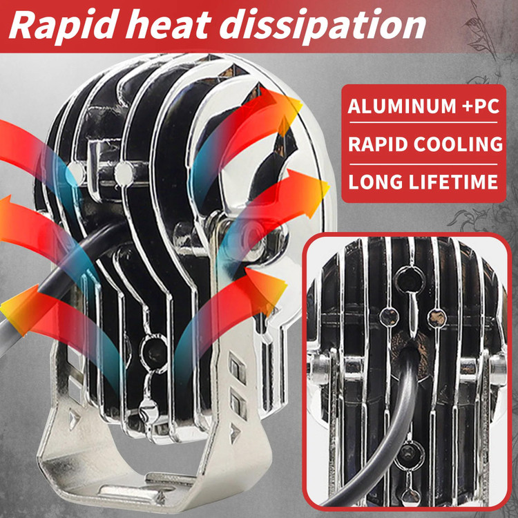 پرژکتور مدل اسکلت کروم دو لنز چهار حالته (فلاشردار)