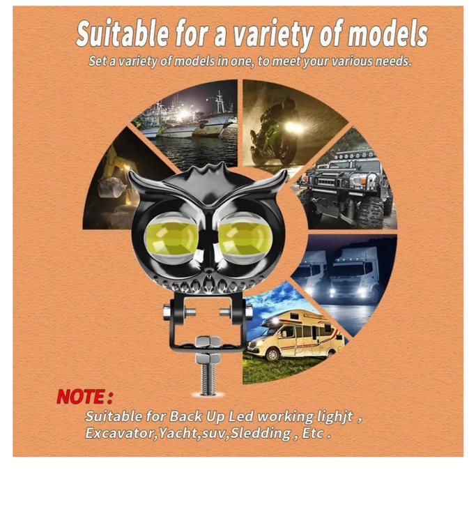 پرژکتور جغد4 حالته فلاشردار تلسکوپی(ضخیم تمام فلزی)