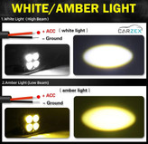 پرژکتور آفرودی مدل 4 لنز دوحالته ( تلسکوپی)