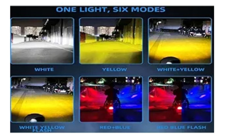 پرژکتور 3 لنز مدل شش حالته تلسکوپی فدرالی دار