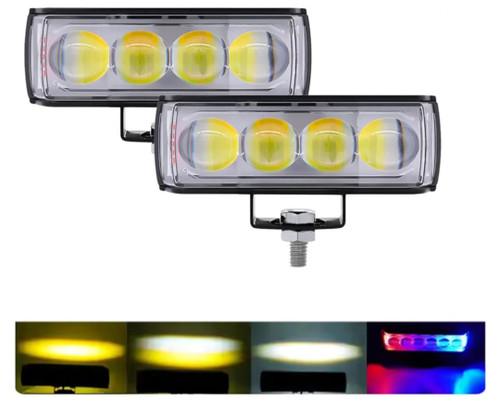 خرید و قیمت پرژکتور پلیسی مدل 4 لنز 6 حالته تلسکوپی