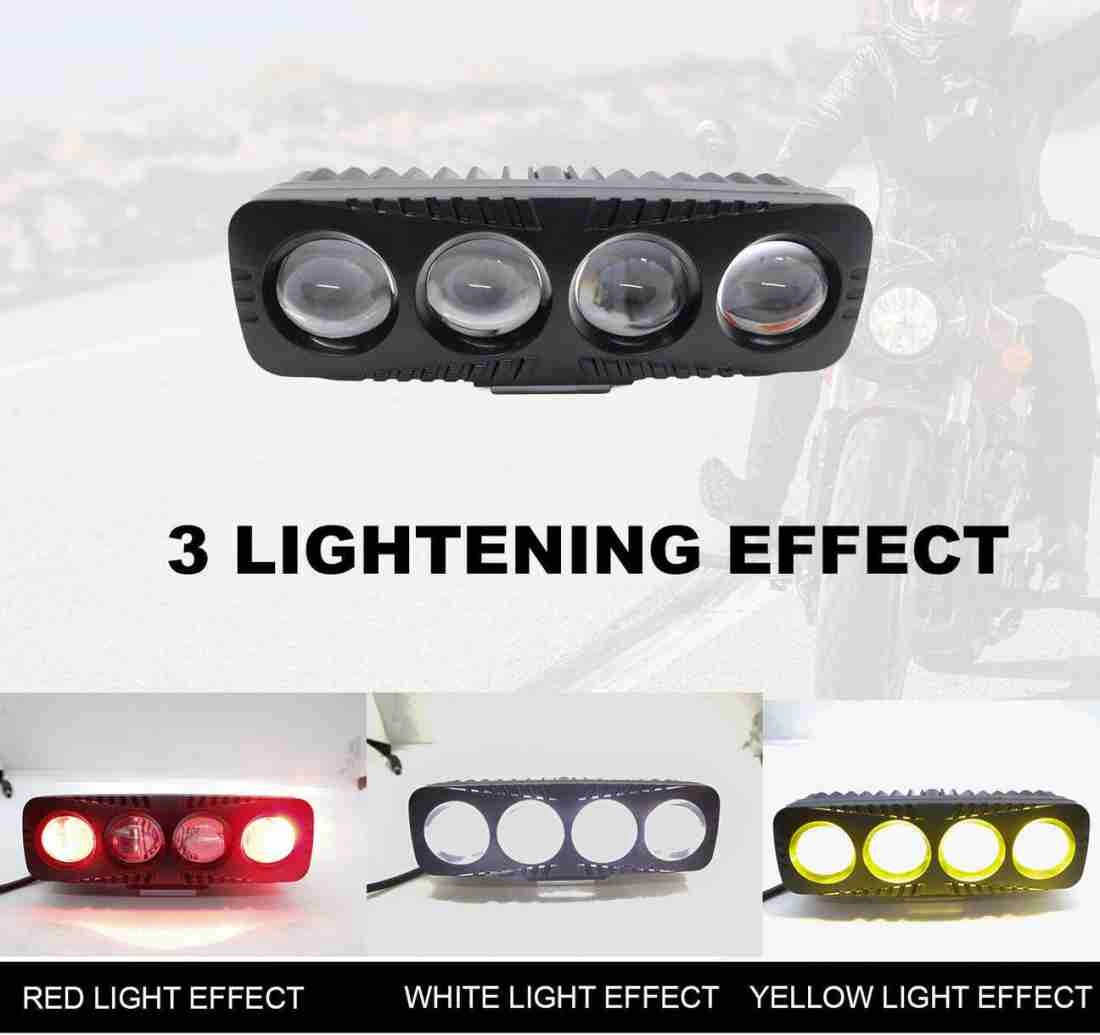 پرژکتور آفرودی مدل4 لنز( فدرالی دار) 5 حالته فلاشردار تلسکوپی