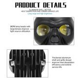 خرید پرژکتور اسکلت مدل کروم دو لنز 4 حالته و فلاشردار