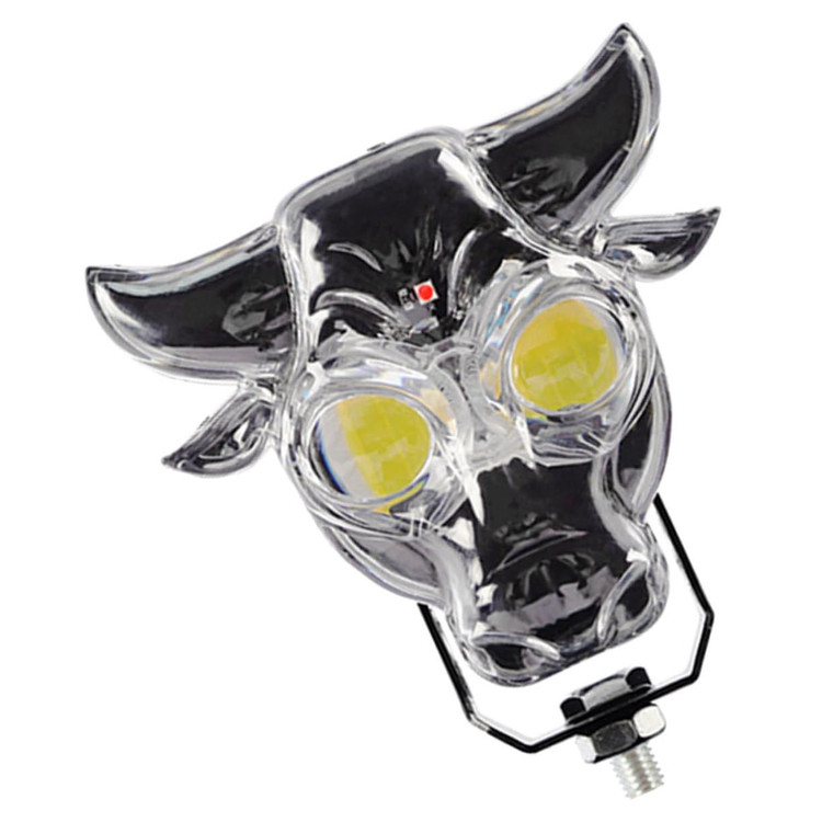 پرژکتور مدل 2لنز8حالته کله گاوی شفاف تلسکوپی نئون دار