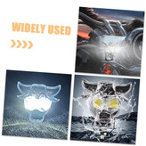 پرژکتور 2 لنز مدل 8 حالته بدنه شفاف تلسکوپی (نئون دار)