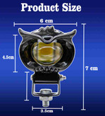 خرید پرژکتور جغد مدل تک لنز چهار حالته رینگ لایت دار