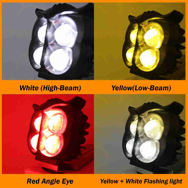 پرژکتور مدل جغدی 4 لنز 4 حالته (تلسکوپی)