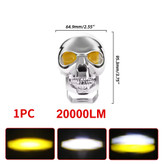 پرژکتور اسکلت مدل کروم دو لنز 4 حالته (فلاشردار)