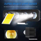 پرژکتور آفرودی مدل4 لنز( فدرالی دار) 5 حالته فلاشردار تلسکوپی