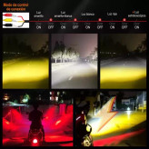 خرید پرژکتور آفرودی مدل4 لنز( فدرالی دار) پنج حالته فلاشردار تلسکوپی