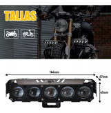 خرید پرژکتور آفرودی مدل 5 لنز 4 حالته بدنه فلزی فلاشردار