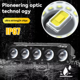 پرژکتور مدل 5 لنز آفرودی4 حالته فلاشردار فلزی( تلسکوپی)