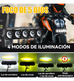 پرژکتور آفرودی مدل 5 لنز 4 حالته فلاشردار فلزی (تلسکوپی)