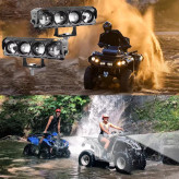 خرید و قیمت پرژکتور مدل چهار لنز 4 حالته تلسکوپی فلزی ( فلاشردار)