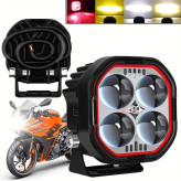 خرید پرژکتور آفرودی مدل ۴ لنز ۵ حالته نئون دار وفلاشردار(فلزی)