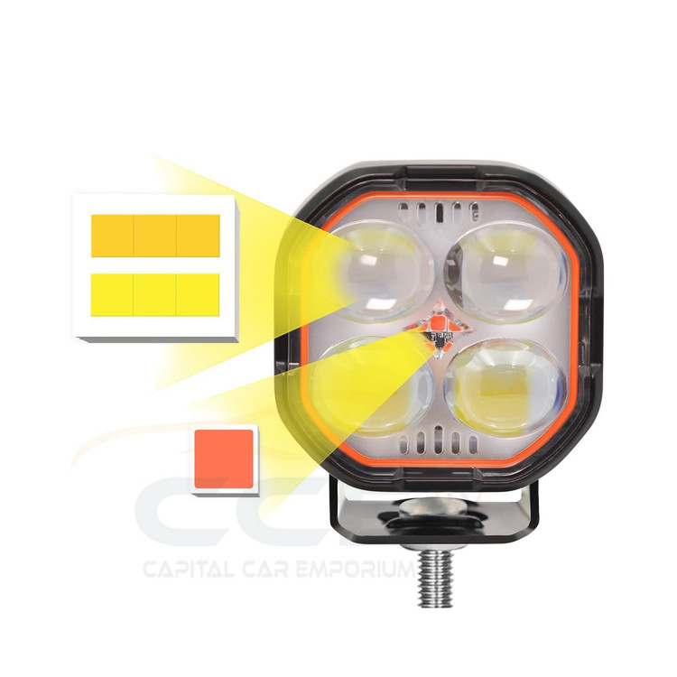 پرژکتور آفرودی مدل ۴ لنز پنج حالته نئون دار وفلاشردار