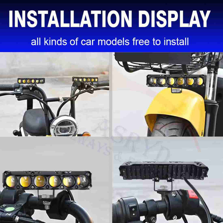 خریدپرژکتور۶ لنزآفرودی مدل ۵ حالته تلسکوپی وفلاشردار( فلزی)