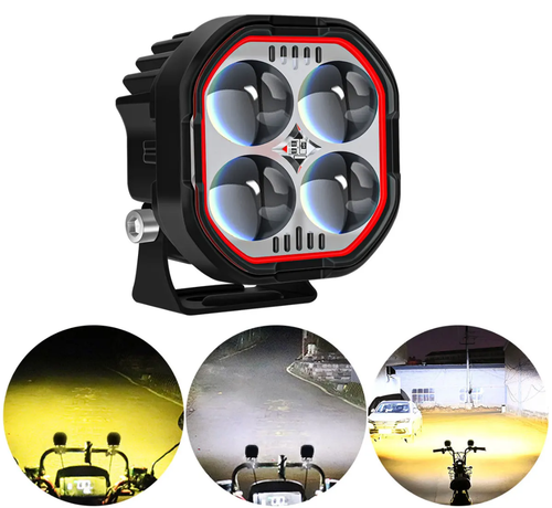 خرید پرژکتور آفرودی مدل ۴ لنز ۵ حالته نئون دار وفلاشردار (BB.1893)