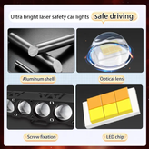 پرژکتور۶ لنز ۵ حالته تلسکوپی فلزی ( فلاشردار)