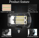 پرژکتورآفرودی مدل لایت بار دو ردیفه فلاشردار (LED) اورجینال