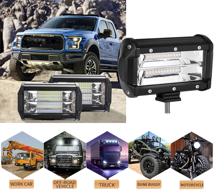 خرید و قیمت پرژکتور مدل لایت بار 2 ردیفه فلاشردار (LED) اورجینال