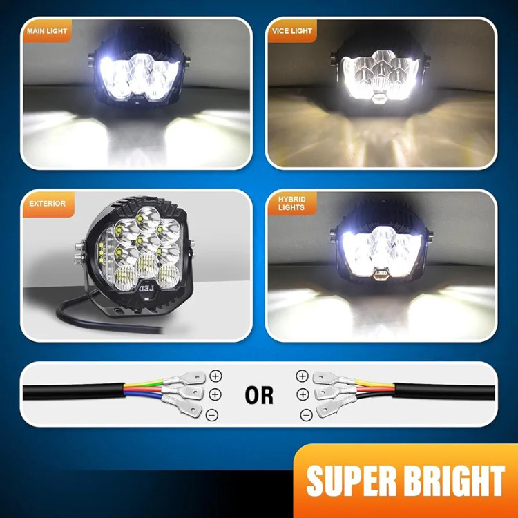 پرژکتور مدل کبری3 اینچ MINI دو حالته و دیلایت دار(اورجینال)