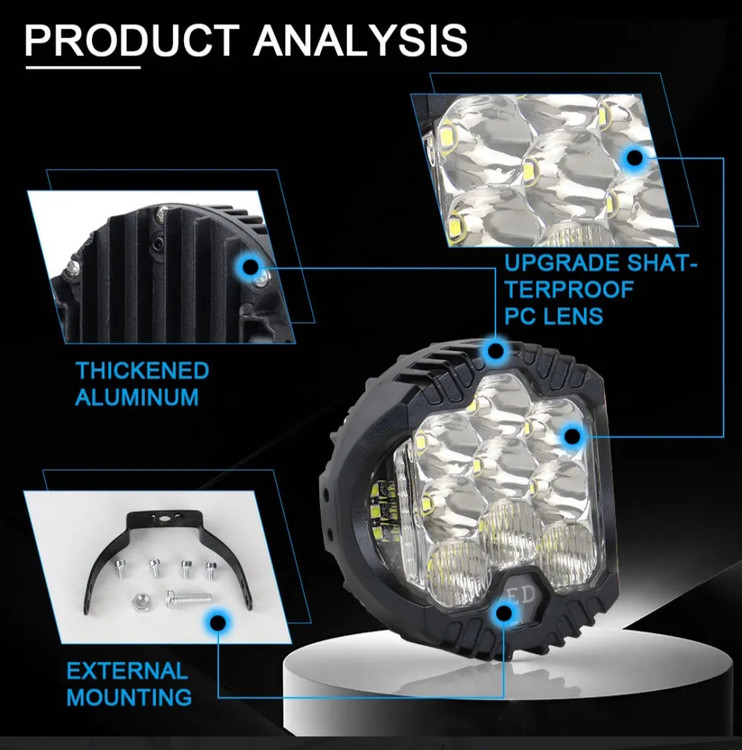 پرژکتور کبری مدل آفرودی 3 اینچ MINI دو حالته (اورجینال)