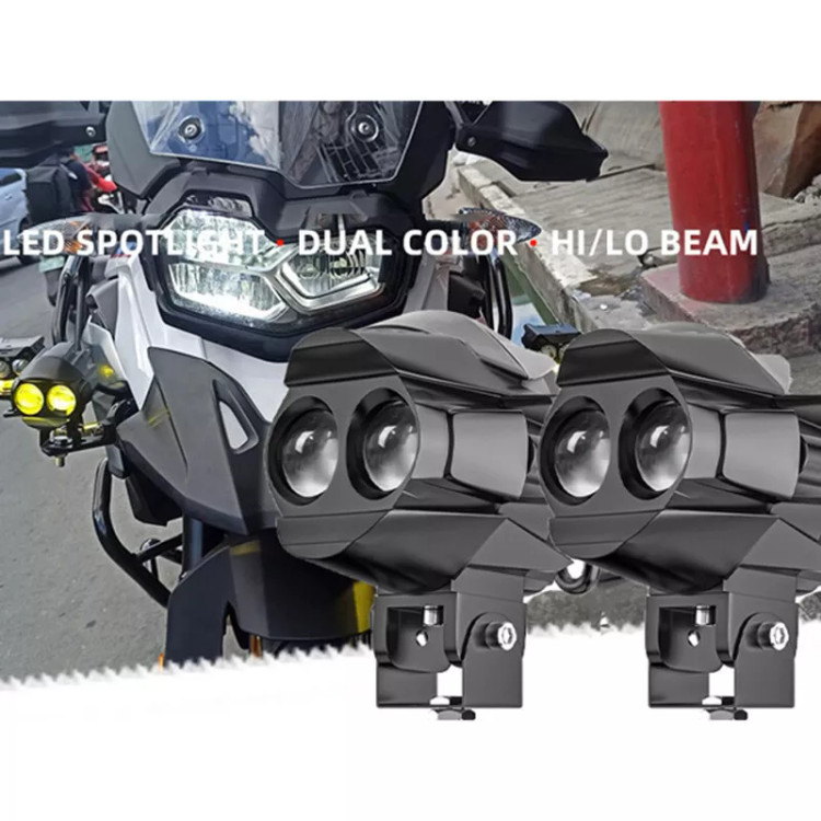 خرید پرژکتور ۲ لنز آفرودی مدل (گنجشک فضایی) ۴ چهار حالته فلاشردار( تلسکوپی)