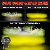 پرژکتور آفرودی۲ لنز مدل ۴ چهار حالته فلاشردار( تلسکوپی)