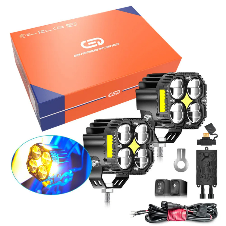 خریدپرژکتور۴ لنز آفرودی مدل (SYC_120W) با سنسور تنظیم خودکار نور،فلاشردار،دیلایت دار