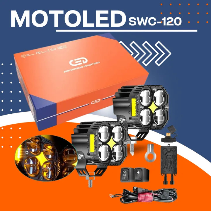 پرژکتور۴ لنز مدل آفرودی(SYC_120W) با سنسور تنظیم خودکار نور،فلاشردار،دیلایت دار