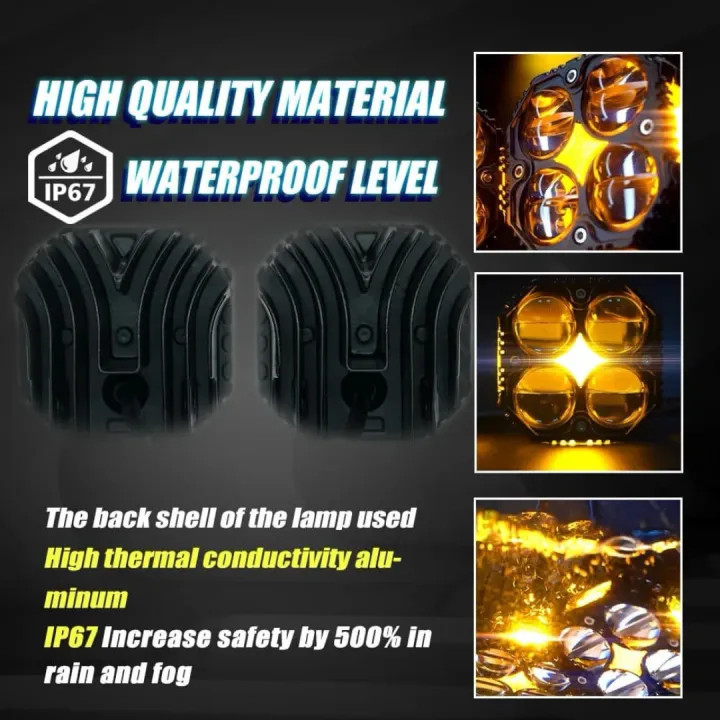 پرژکتور مدل آفرودی چهار لنز(SYC_120W) با سنسور تنظیم خودکار نور،فلاشردار،دیلایت دار