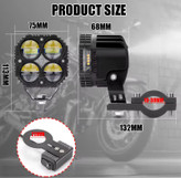 پرژکتور مدل آفرودی۴ لنز (SYC_120W) با سنسور تنظیم خودکار نور،فلاشردار،دیلایت دار