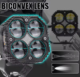 پرژکتور آفرودی چهار لنز (SYC_120W) دارای سنسور تنظیم خودکار نور،فلاشردار،دیلایت دار