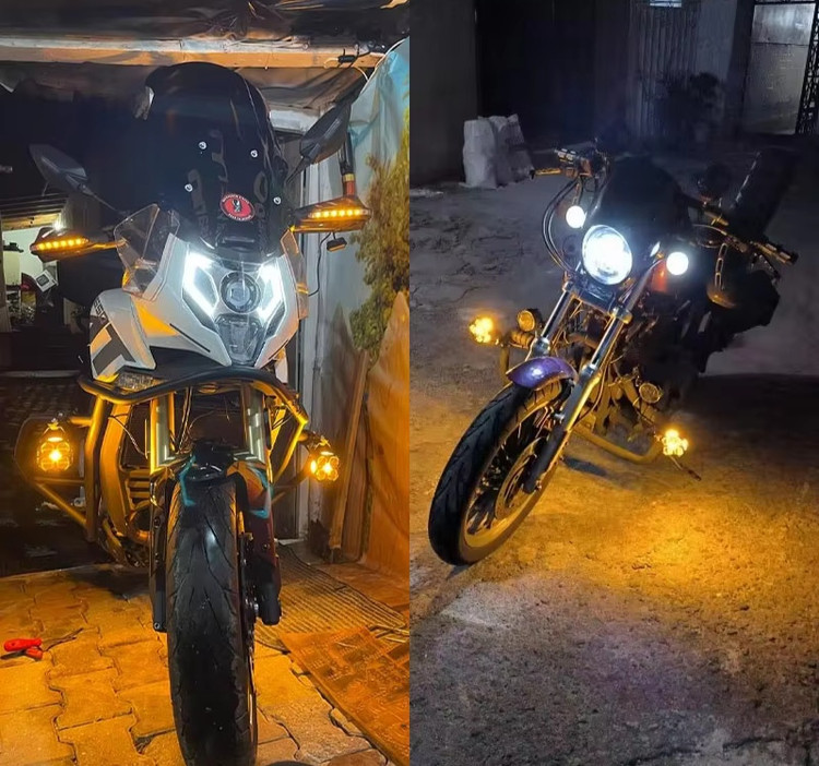 پرژکتورمدل آفرودی چهار لنز (SYC_120W) با سنسور تنظیم خودکار نور،فلاشردار،دیلایت دار