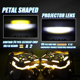 پرژکتور2لنز آفرودی مدل (SYC_80W) با سنسور تنظیم خودکار نور،فلاشردار