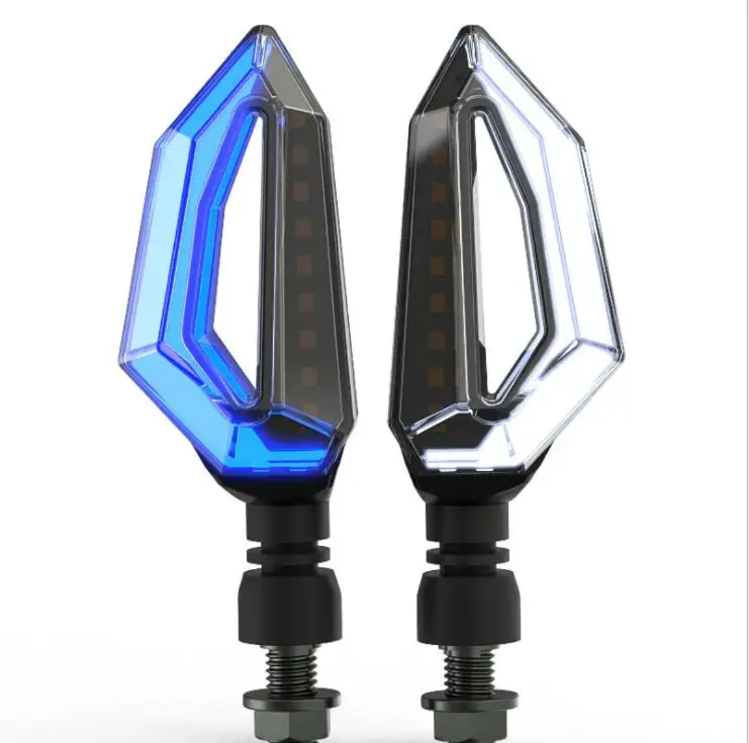 خرید چراغ راهنمای موتورسیکلت مدل اسپورت LED و دیلایت دار