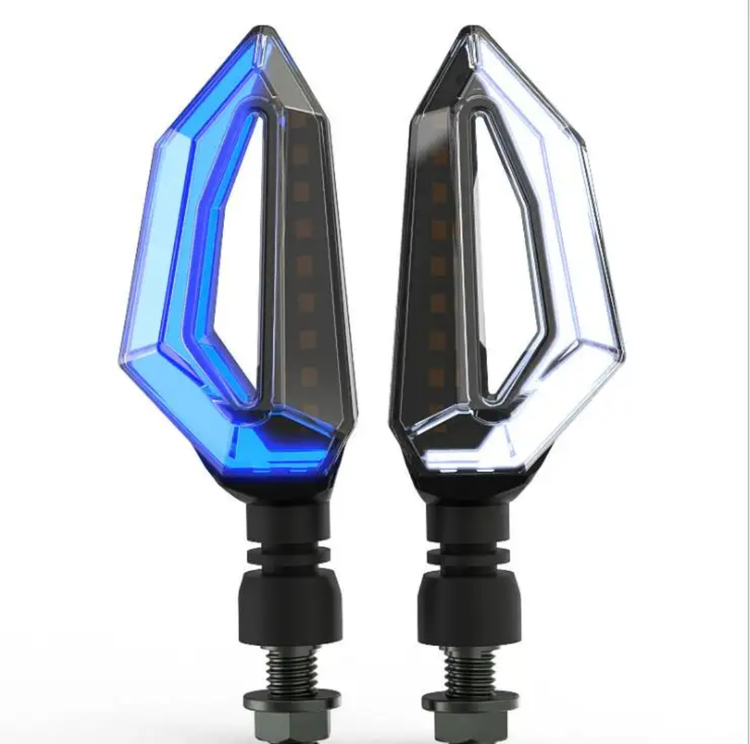 خرید چراغ راهنمای موتورسیکلت مدل اسپورت LED و دیلایت دار