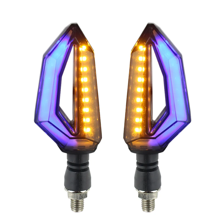 خرید و قیمت چراغ راهنمای موتورسیکلت مدل اسپورت LED و نئون دار