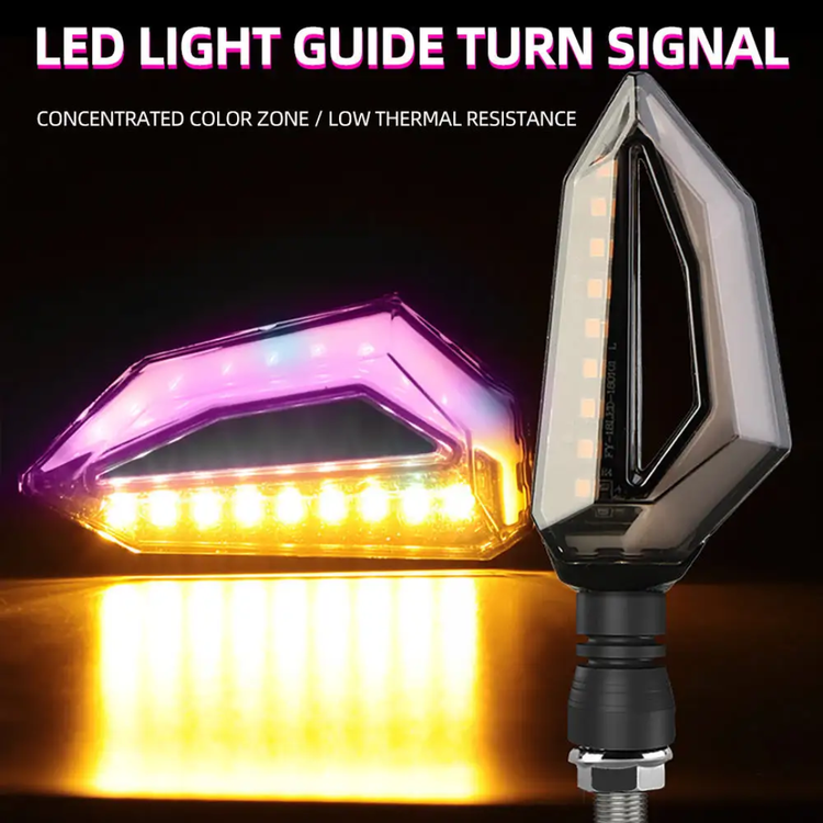 خرید وقیمت چراغ راهنمای موتورسیکلت مدل LED و دیلایت دار